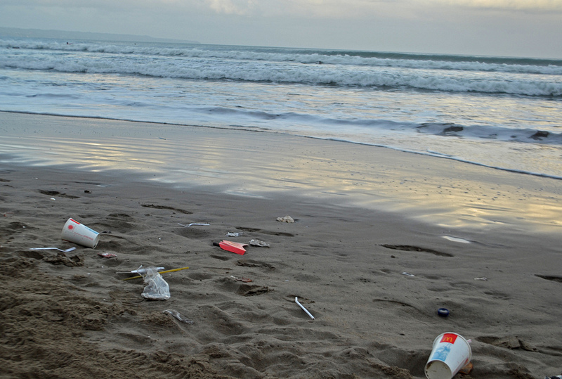 Bali beach trash photo by Spadey09