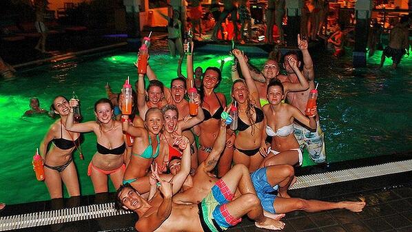 Australian tourists party in Bali photo by smh